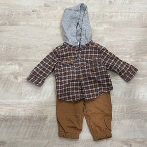 Carter's Brown and Gray Kids Matching Set